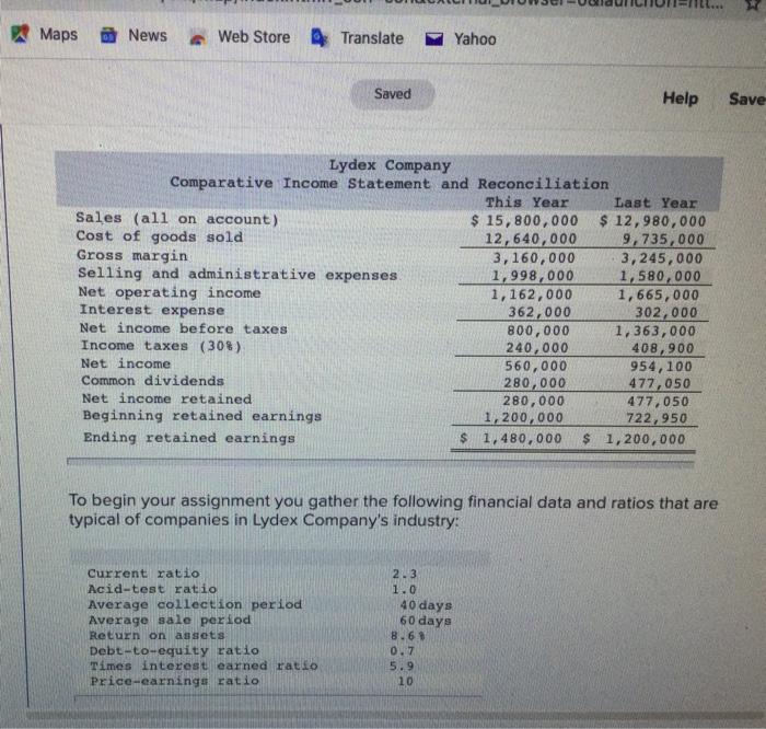 Sul [The following information applies to the questions displayed below.] You have