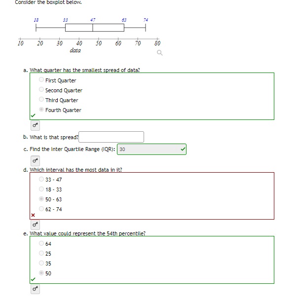  Consider the boxplot below. 33 47 63 10 20 30 40