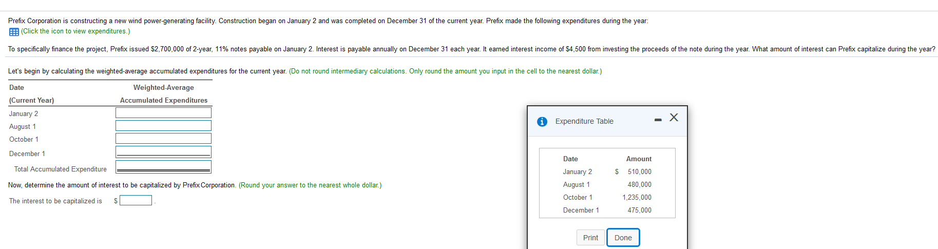 Prefix Corporation is constructing a new wind power-generating facility. Construction began on