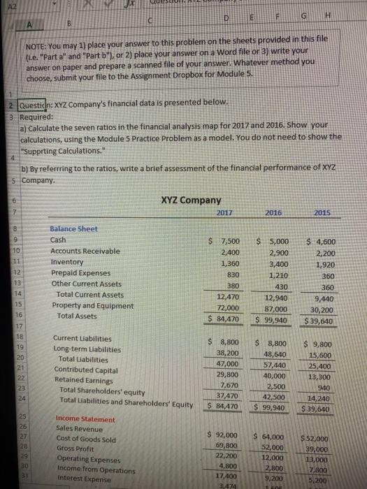 A2 A B C D F G H 1 NOTE: You may