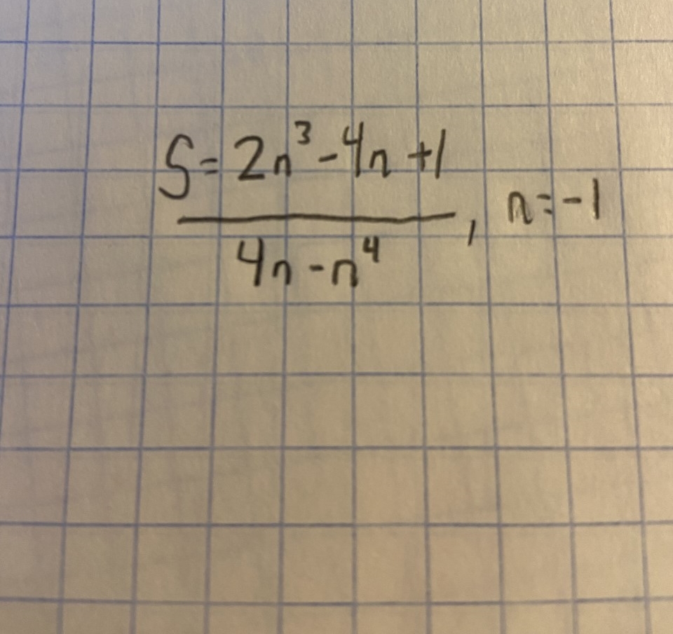 Evaluate the derivative of the given function for the given value of