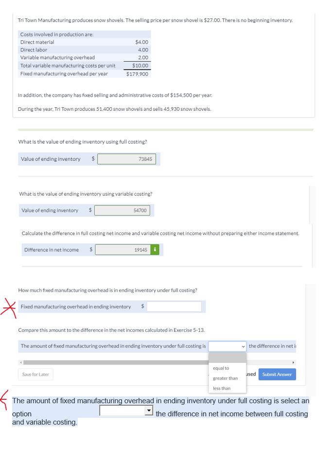 This is a 2 part question. I included the answer options at