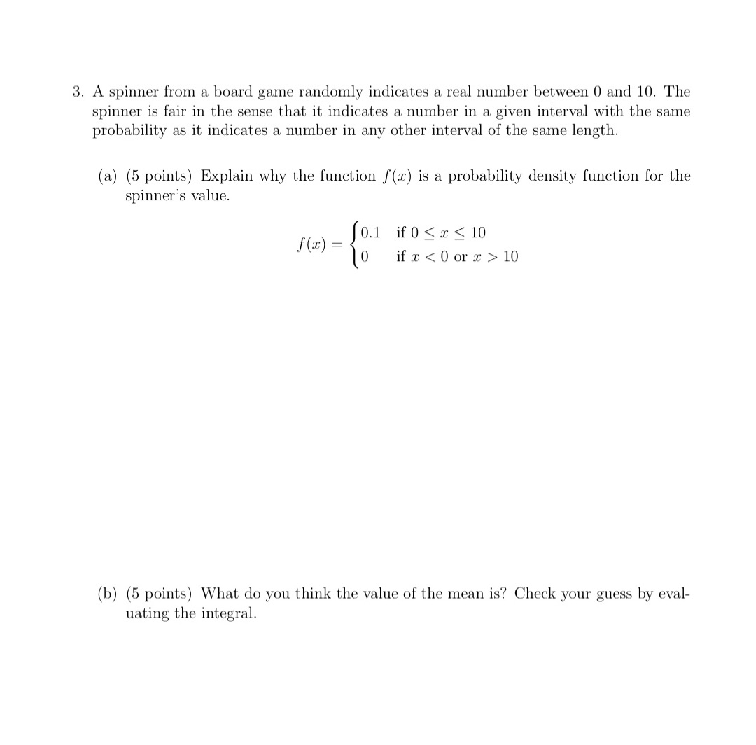 I need help with this 3. A spinner from a board game