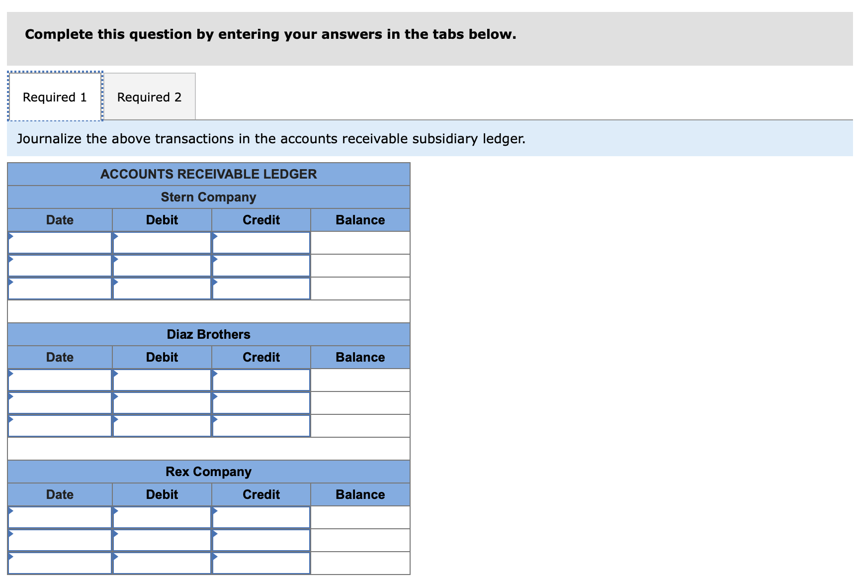 Please help Complete this question by entering your answers in the tabs