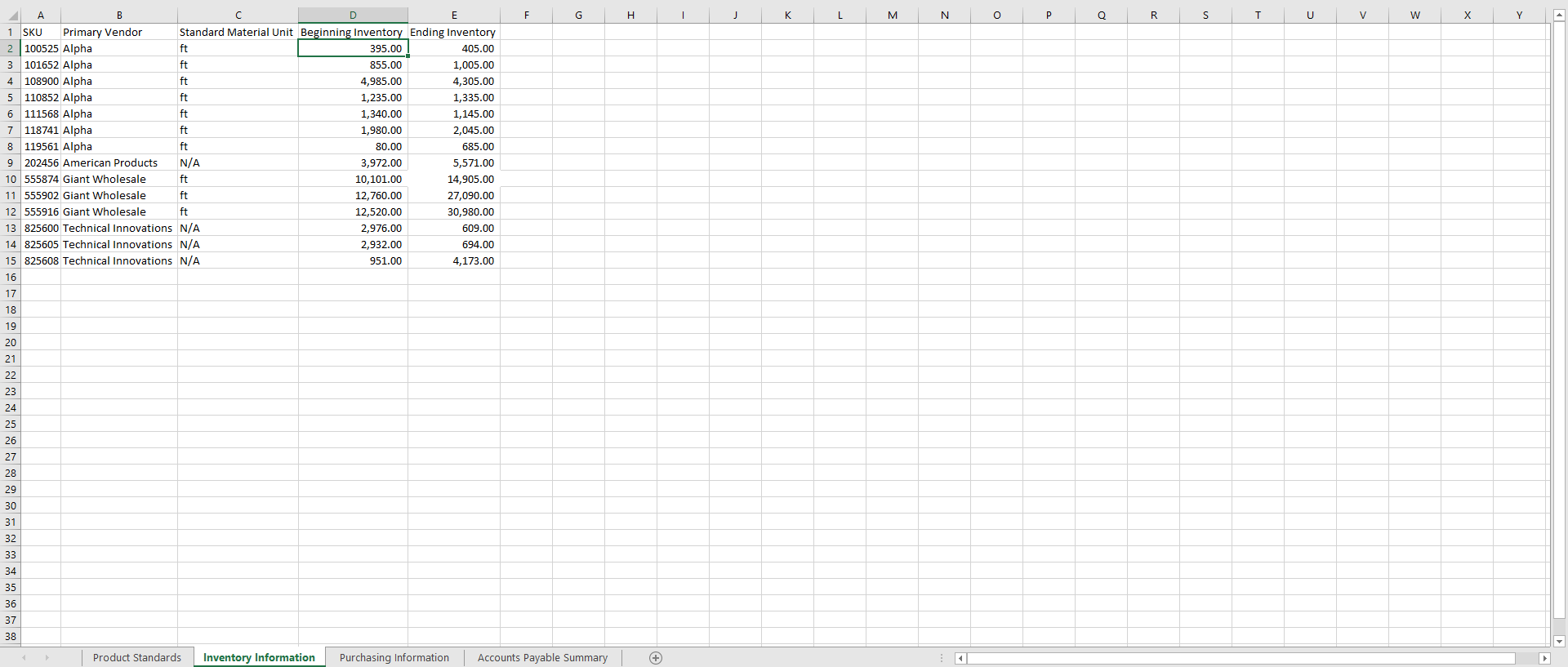 SKU * Purchase ord Total Price > Pay 1000587 12/8/2020 Technical Innovations