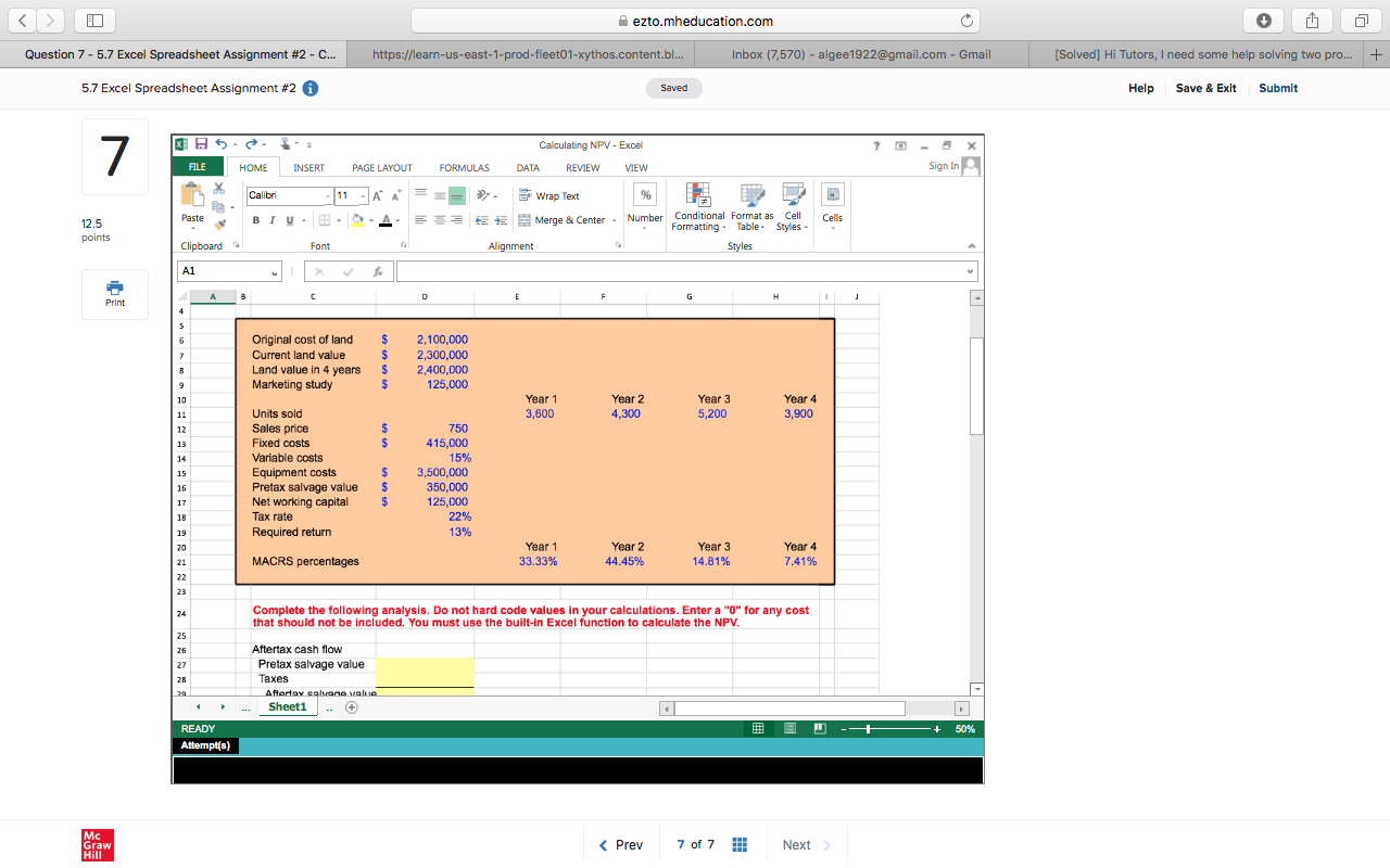 - Gmail [Solved] Hi Tutors, I need some help solving two pro.