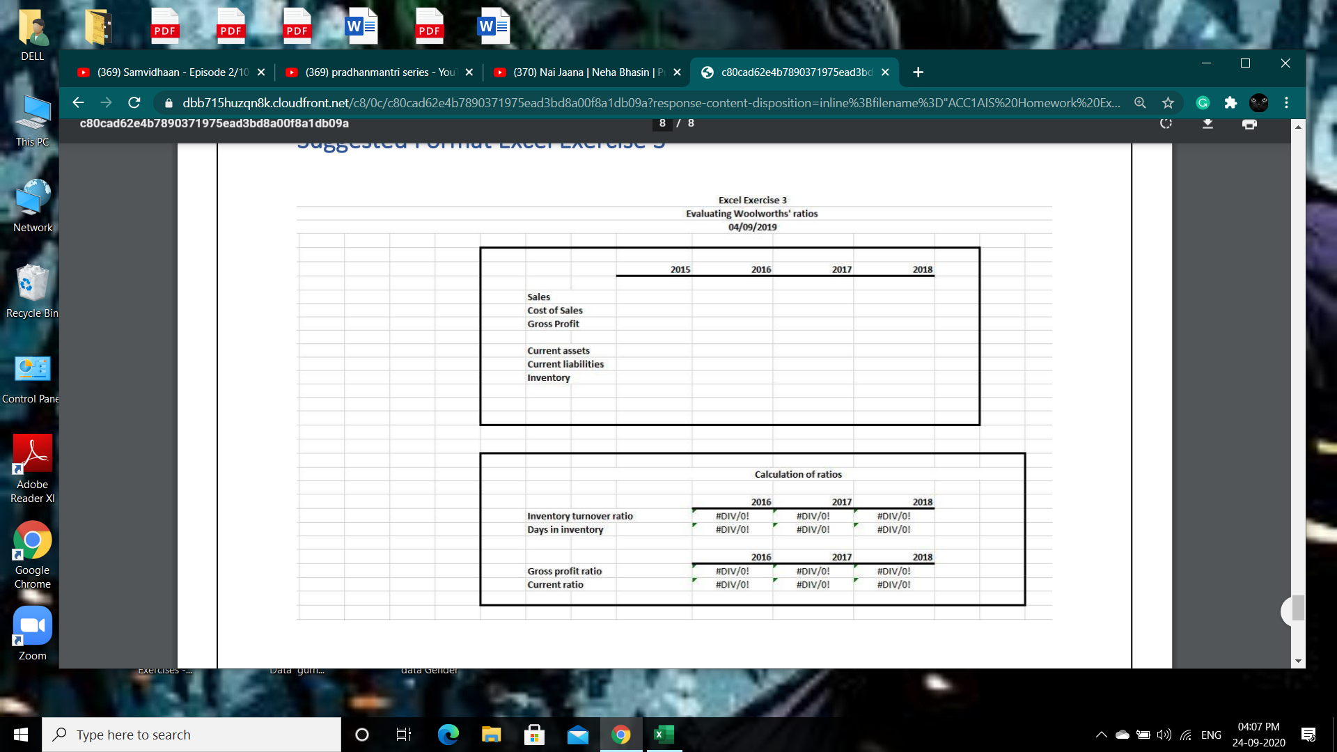 have tracked your cash, supplies, revenues, expenses, and other items in a
