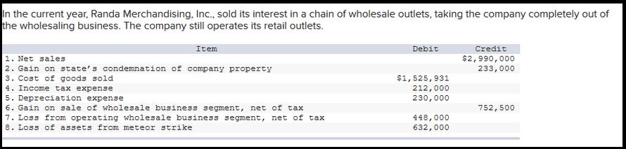 In Chapter 13, Connect Homework #16 (i.e. Preparing theIncome Statement) I have
