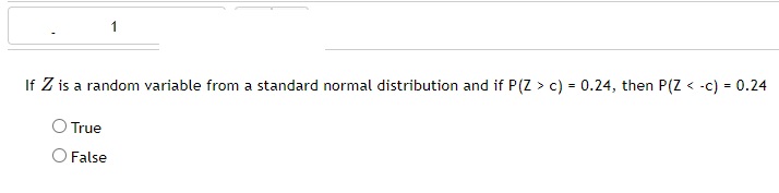 If Z is a random variable from a standard normal distribution