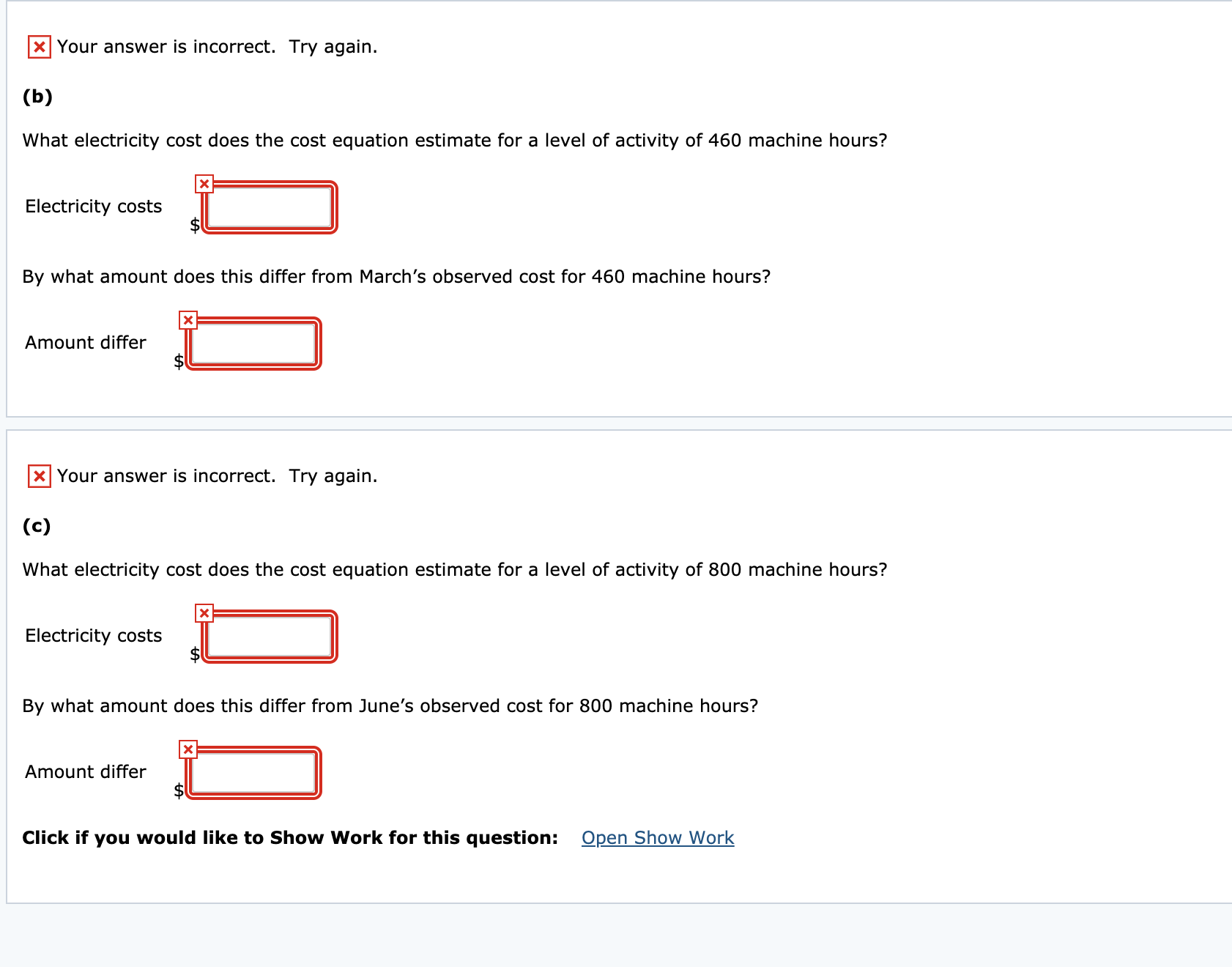 controller of Crane Production has collected the following monthly expense data for