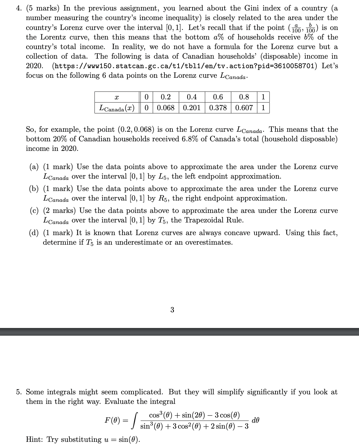  4. (5 marks) In the previous assignment, you learned about the