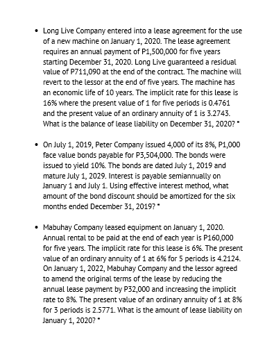 Can you help me solve theses 3 problems? Thank you so much.
