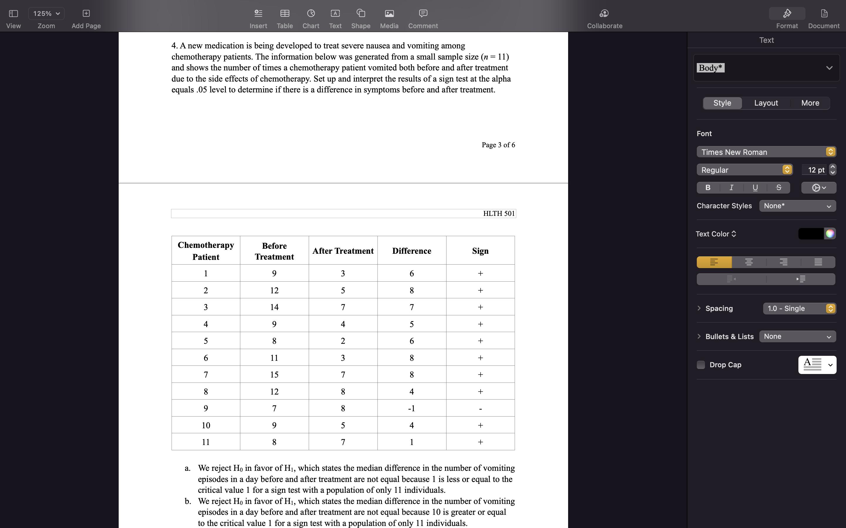  125% + A Format Document Collaborate Insert Table Chart Text Shape