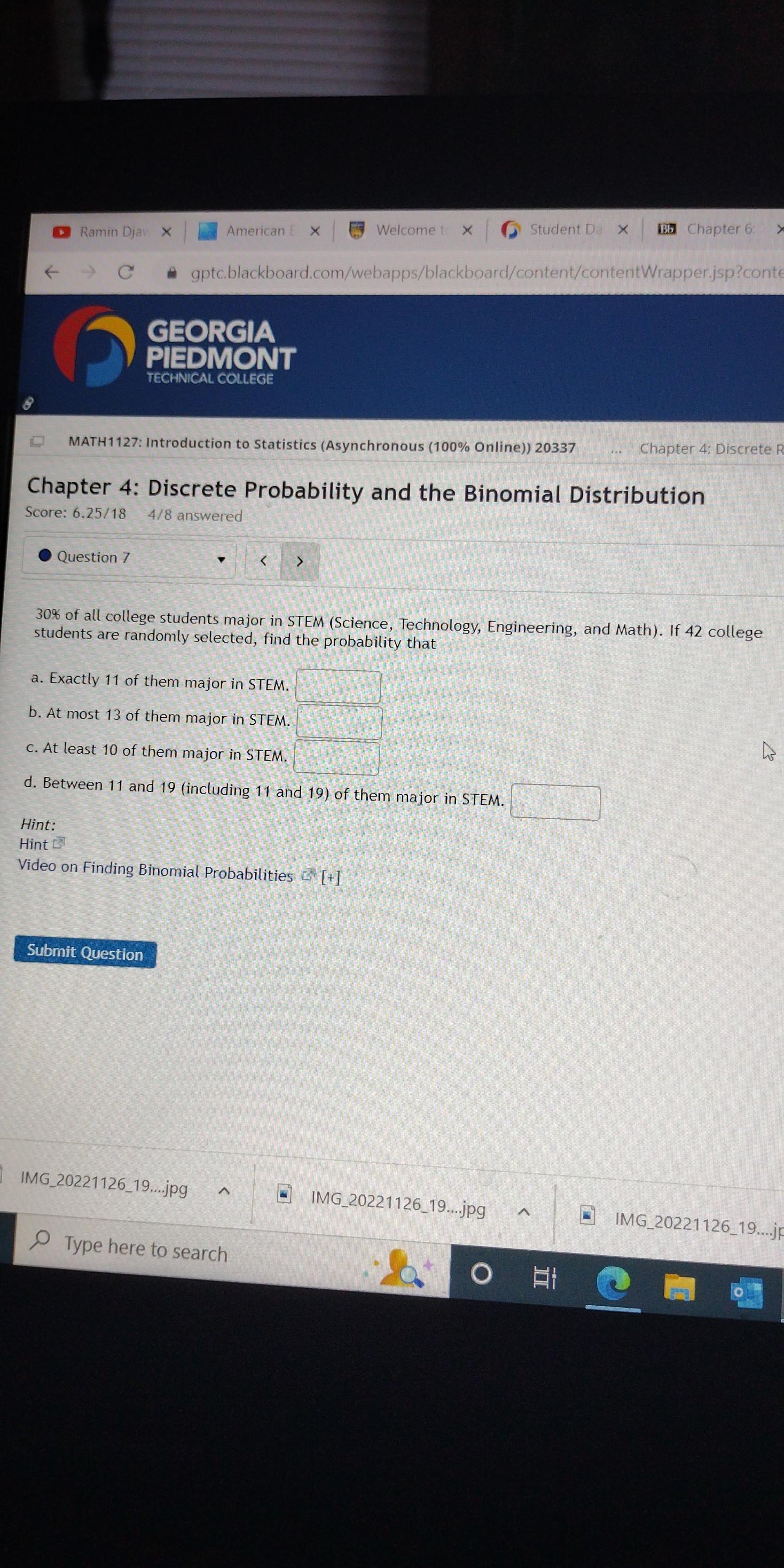 is b. The standard deviation is c. The probability that fawn will