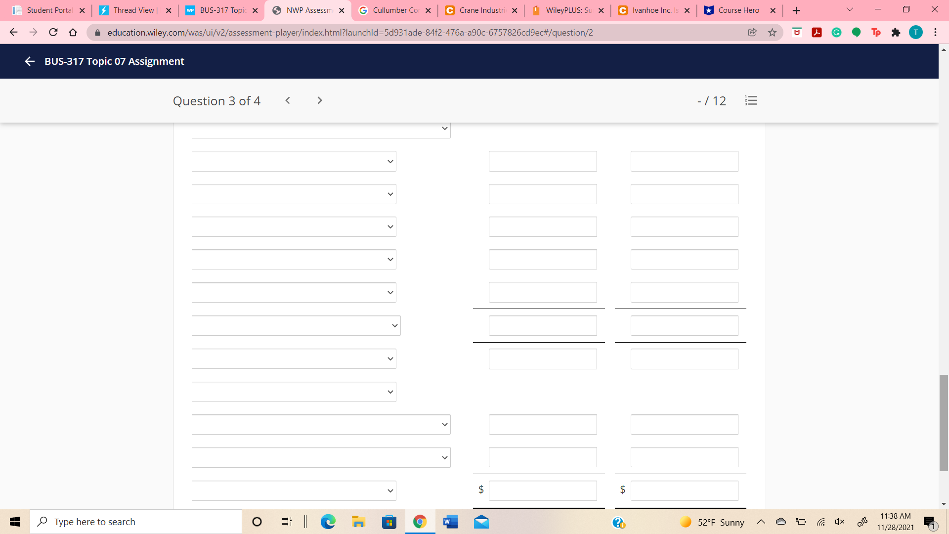 budgets for 2022 are as follows. January February Sales $381,600 $424,000 Direct