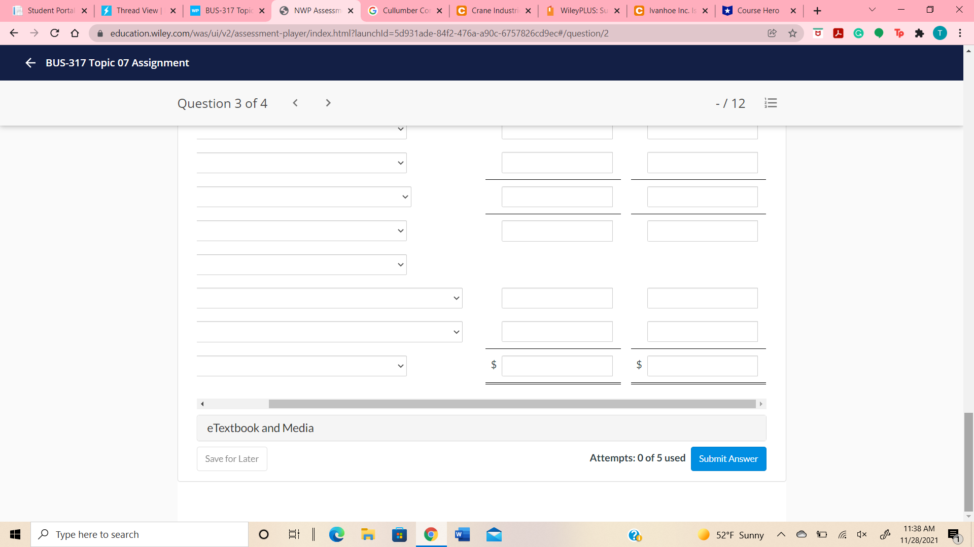 materials purchases 127,200 132,500 Direct labor 95,400 106,000 Manufacturing overhead 74,200 79,500
