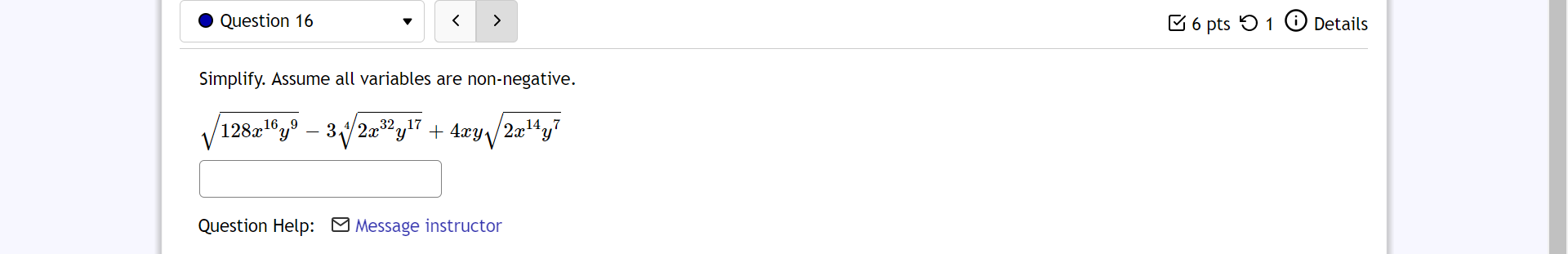 ' I Question 12 v I l ' E44pts '0 1 Q)