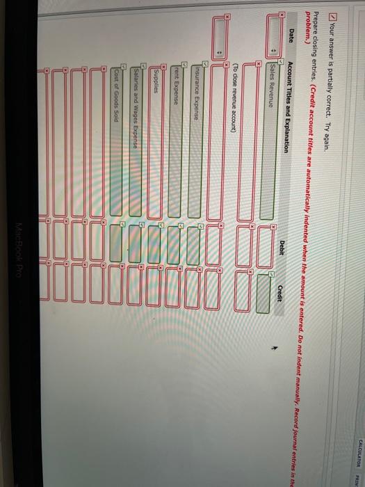 & 6450 6450 Did CULLUMBER COMPANY Worksheet For the Month Ended January