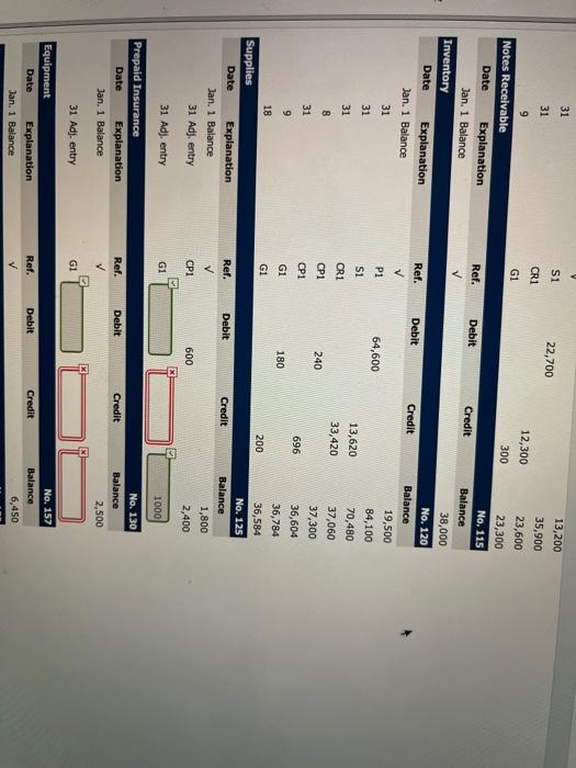 Cr. Dr. Cr. Dr. Cr Cash Accounts Receivable Notes Receivable 1 E