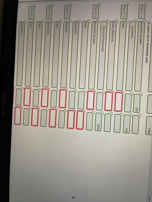 Owner's Capital of $4,500. May 1 Purchased merchandise on account from Braun's