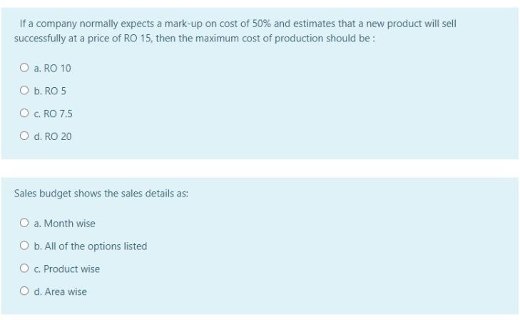 selling price of computer game as RO 22. The company wants a