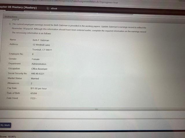 Althoon worked in excess of thouse Monty through Friday ore pada 15