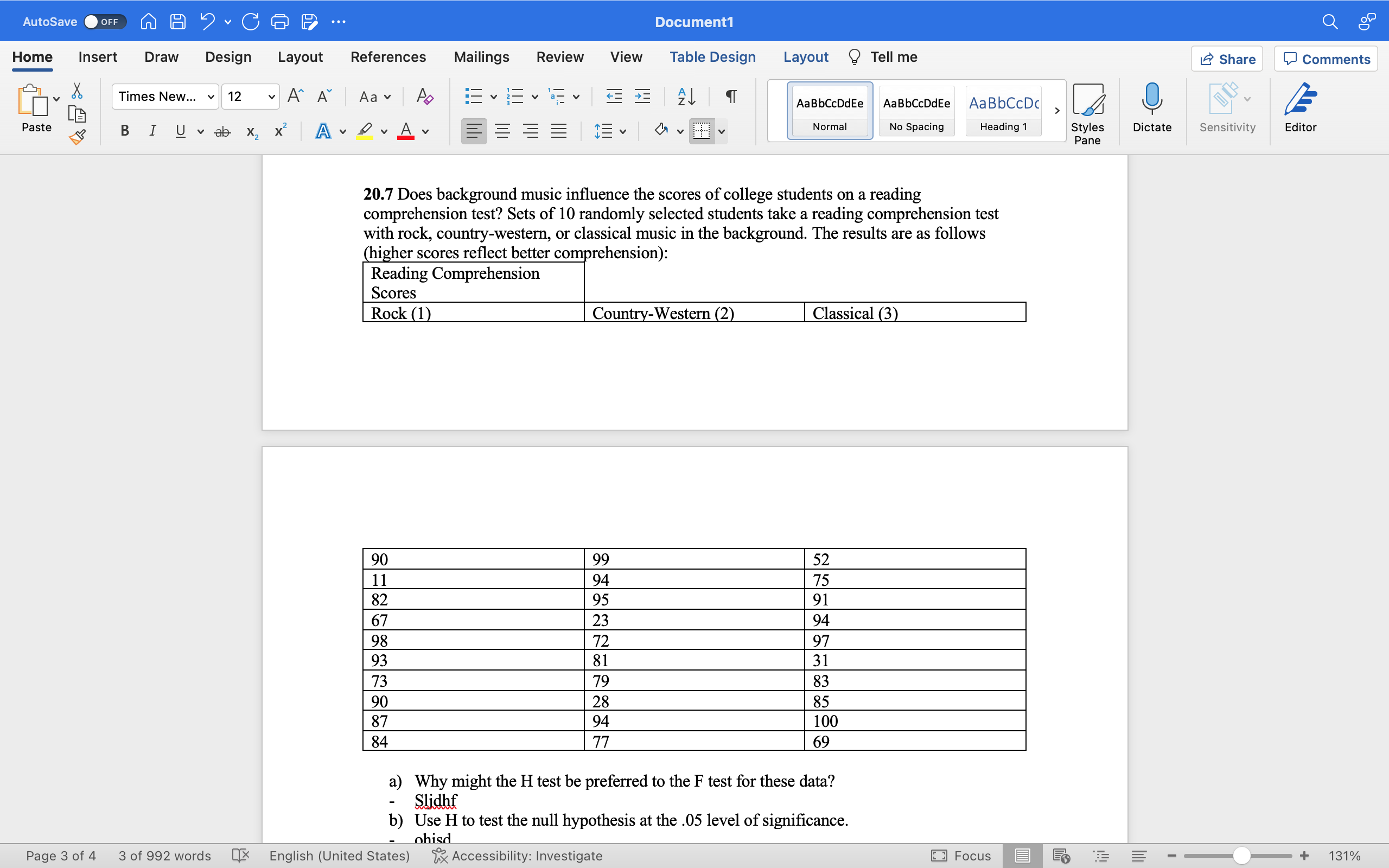  AutoSave OFF Document1 Q Home Insert Draw Design Layout References Mailings