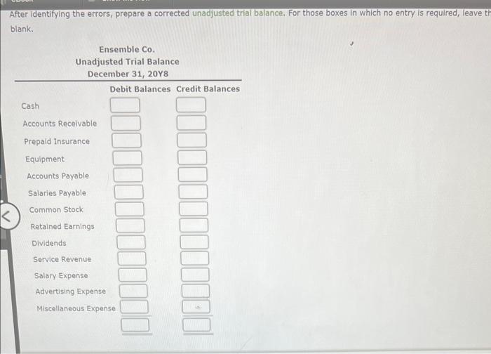 For those boxes th which no entry is required, leave the box