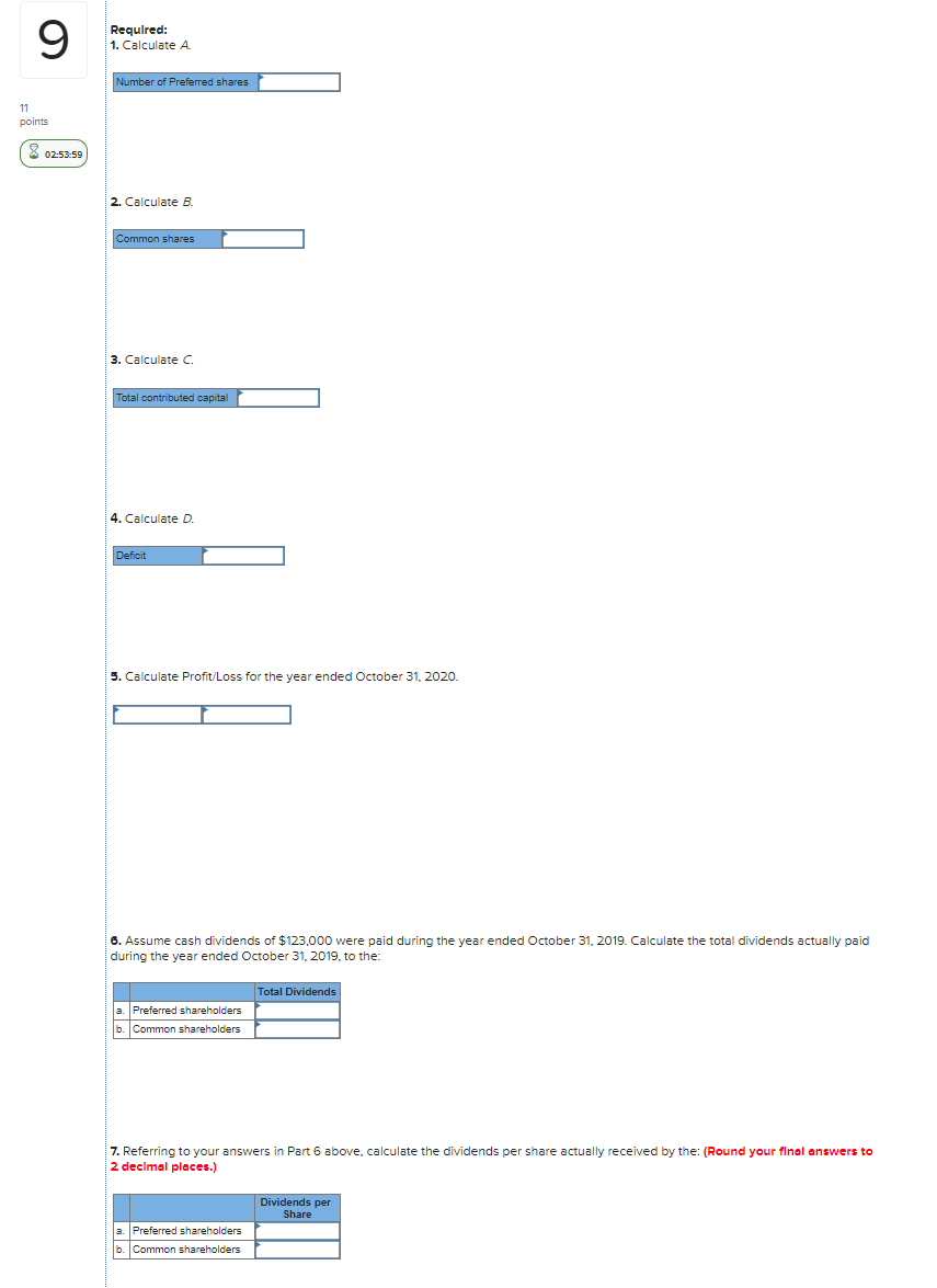 questions. Contributed capital: A Victoria Products Inc. Equity Section of the Balance