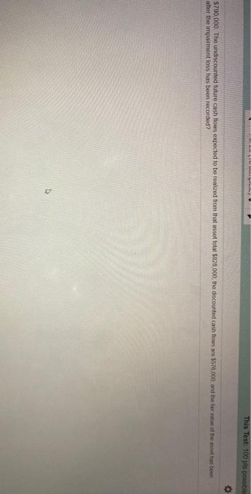 $790,000. The undiscounted future cash flows expected to be realized from that