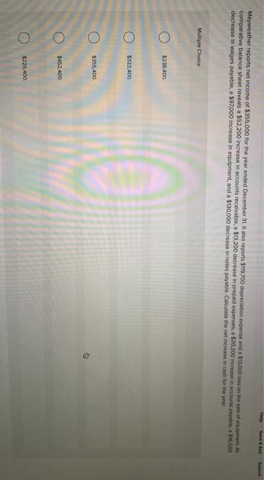 C Multiple Choice Help Save & Call Mayweather reports net income of