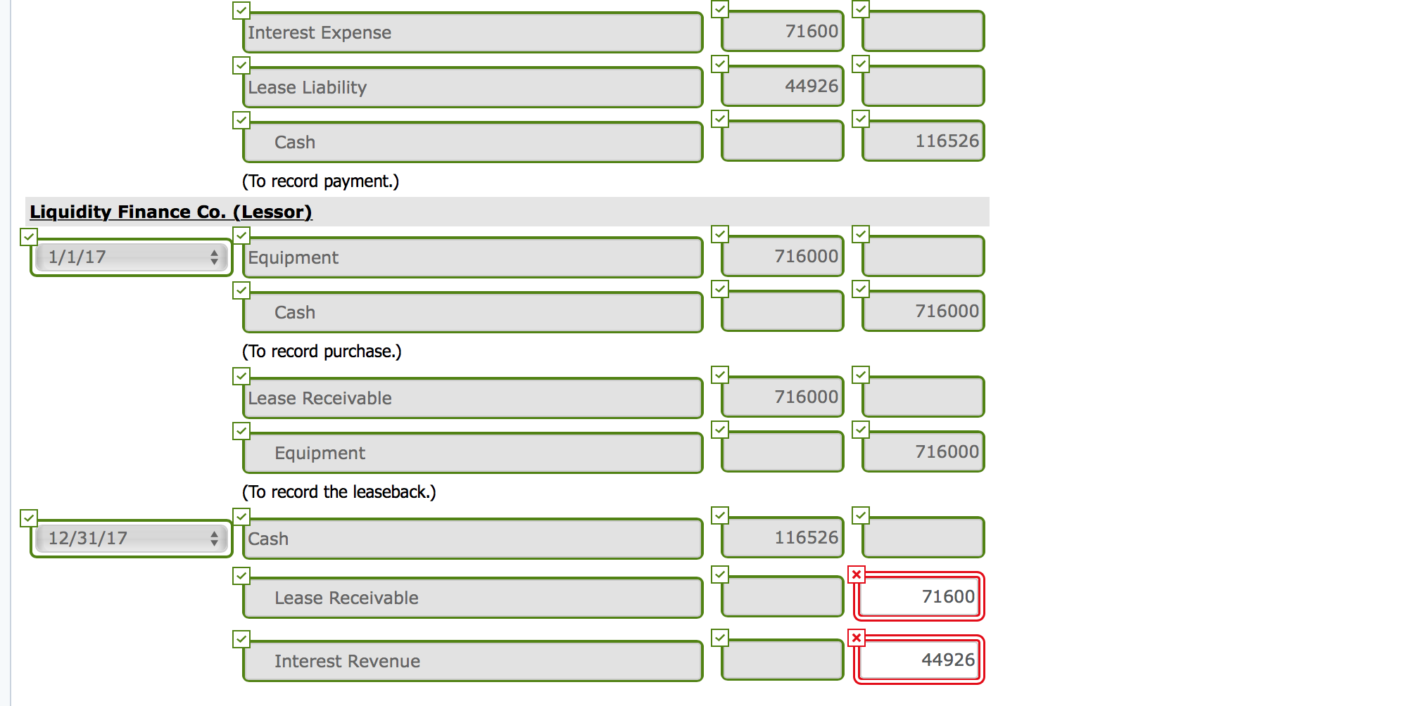 Co. for $716,000 and immediately leases the computer system back. The relevant