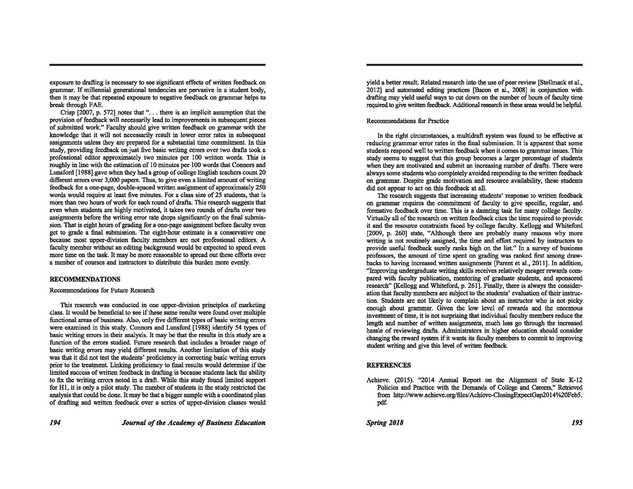 lack of condence in one's ability to succeed may have an impact