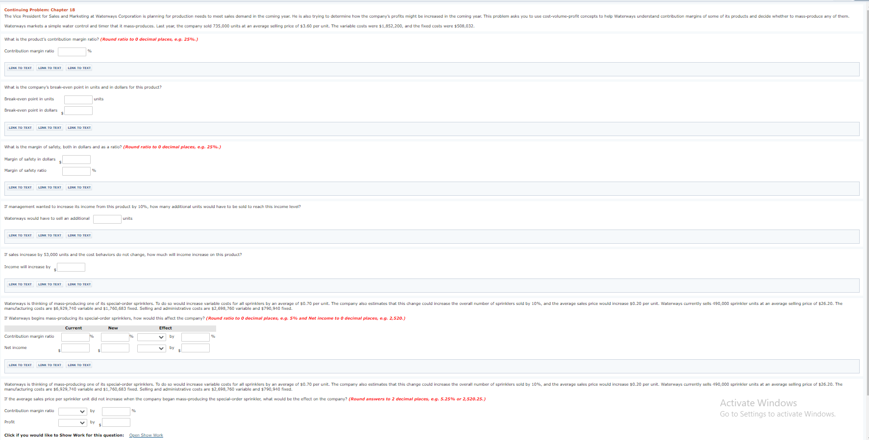 Continuing Problem: Chapter 18 The Vice President for Sales and Marketing at