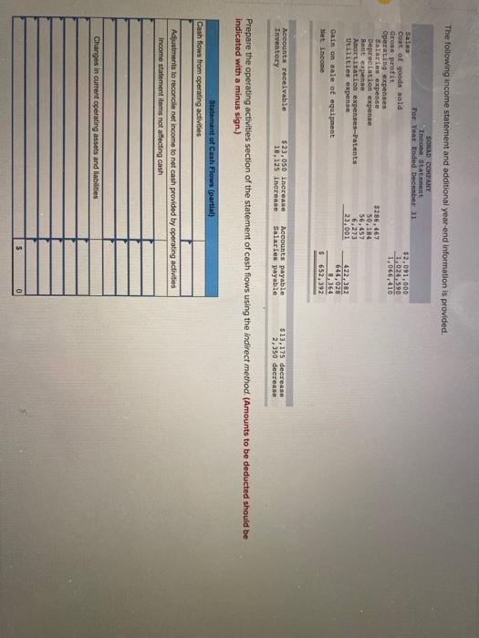 Compute cash received from customers: Sales Accounts receivable, Beginning balance Accounts receivable,