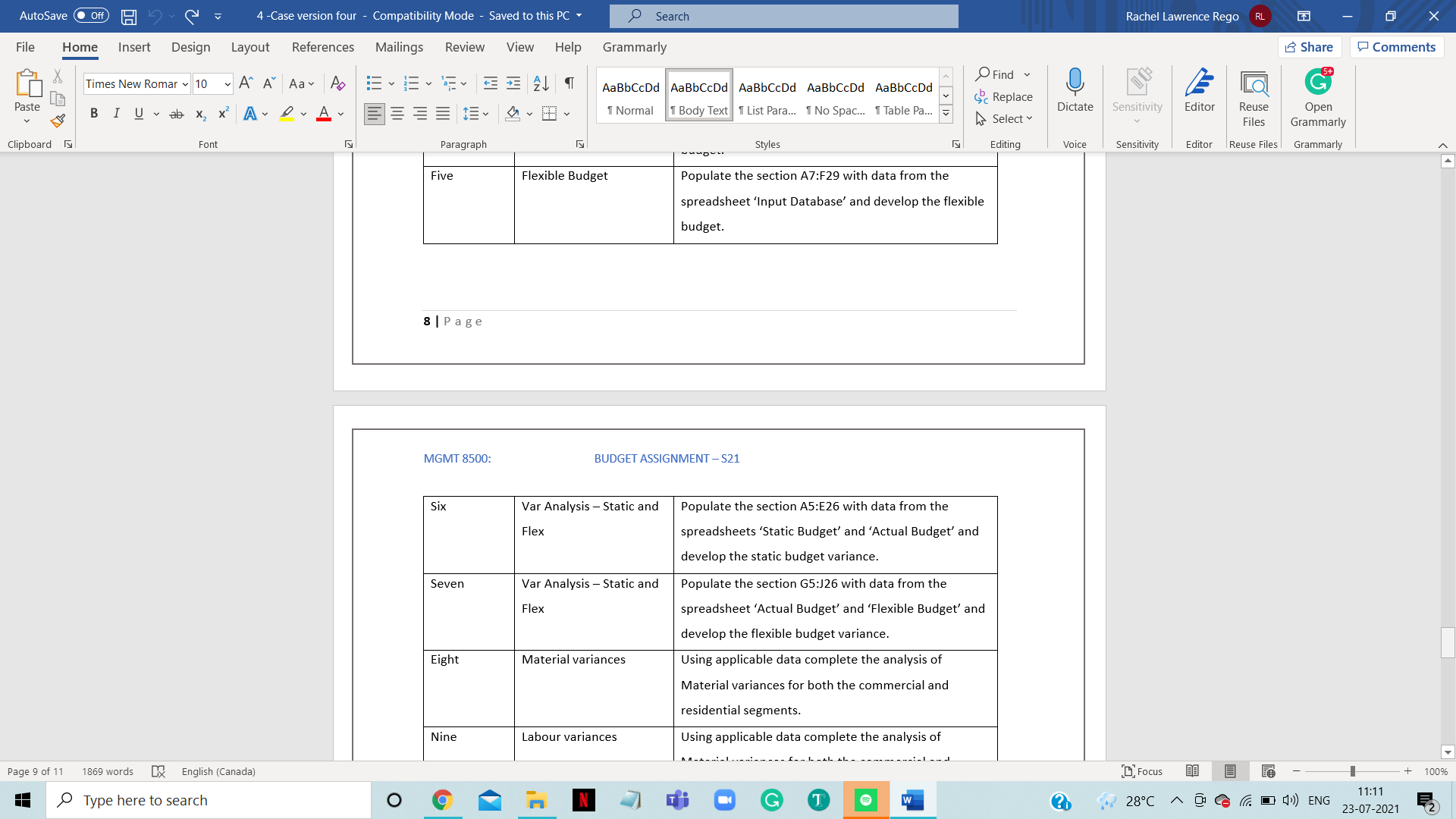 Spac... 1 Table Pa.. Dictate Sensitivity Editor Reuse Open Select Files Grammarly