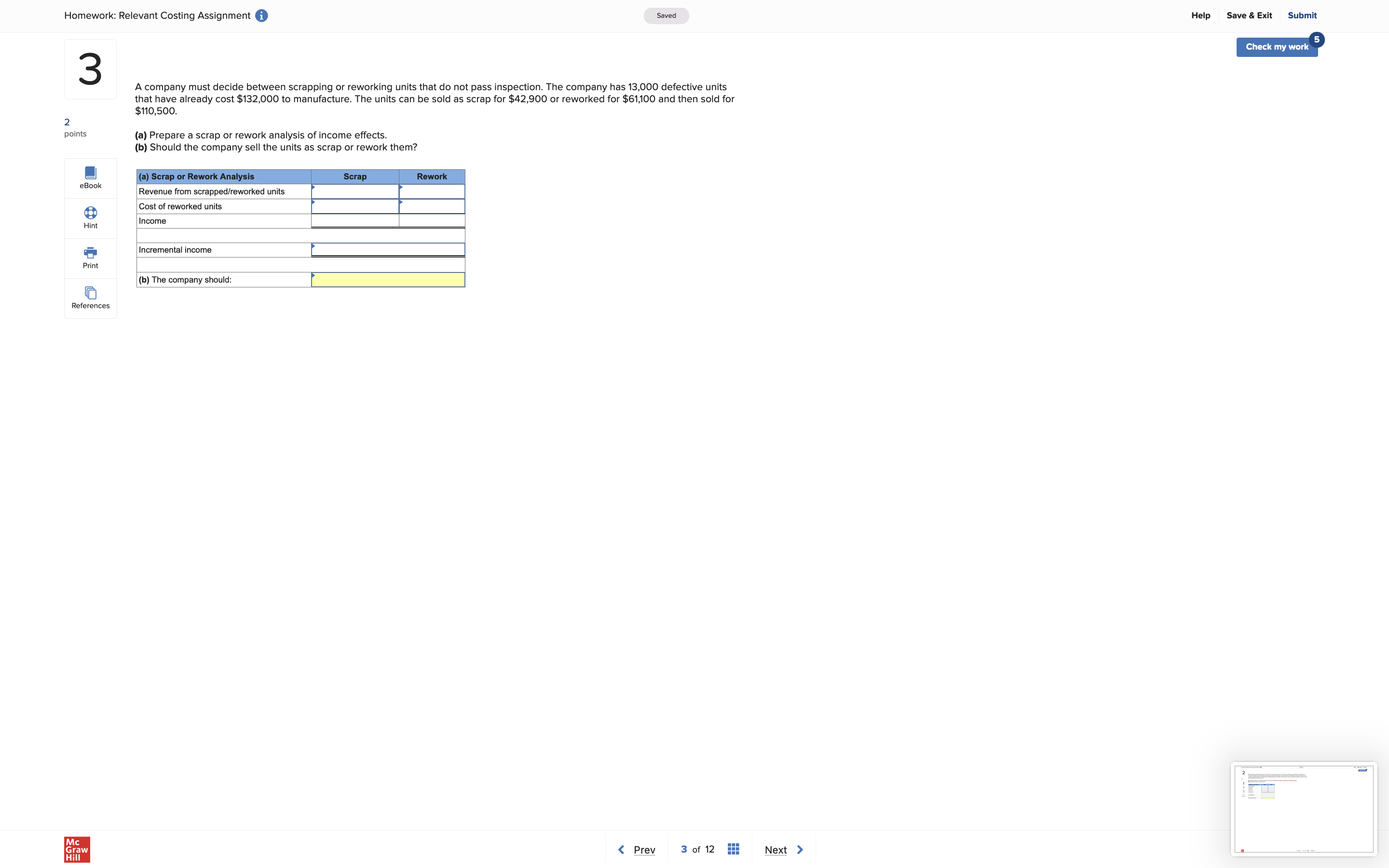 15. 00 $ 3, 300, 000 points Variable costs Direct materials 2.