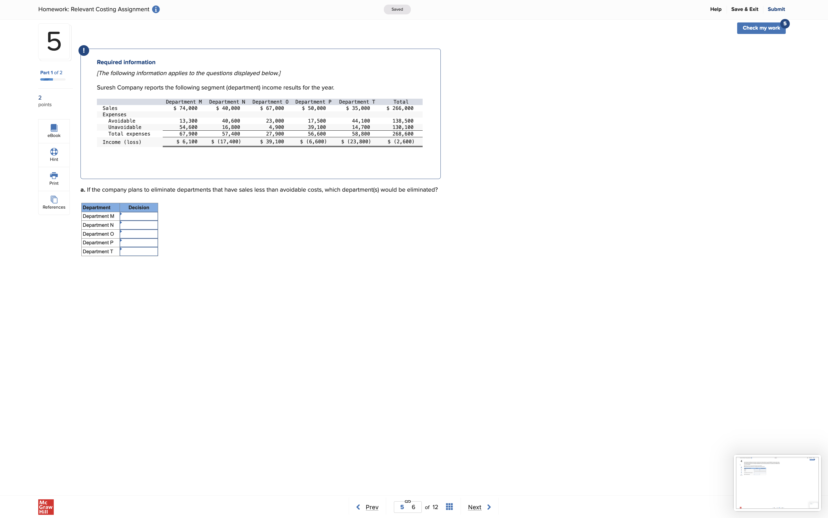 Contribution margin 6.50 1, 430, 000 Book Fixed costs Fixed overhead 2.00