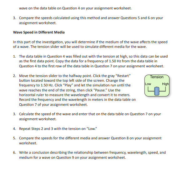 part of this investigation, you will use the simulation to explore the