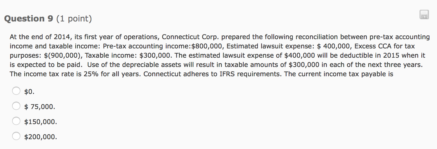 Need help answering the question in this image, thanks. Question 9 (1