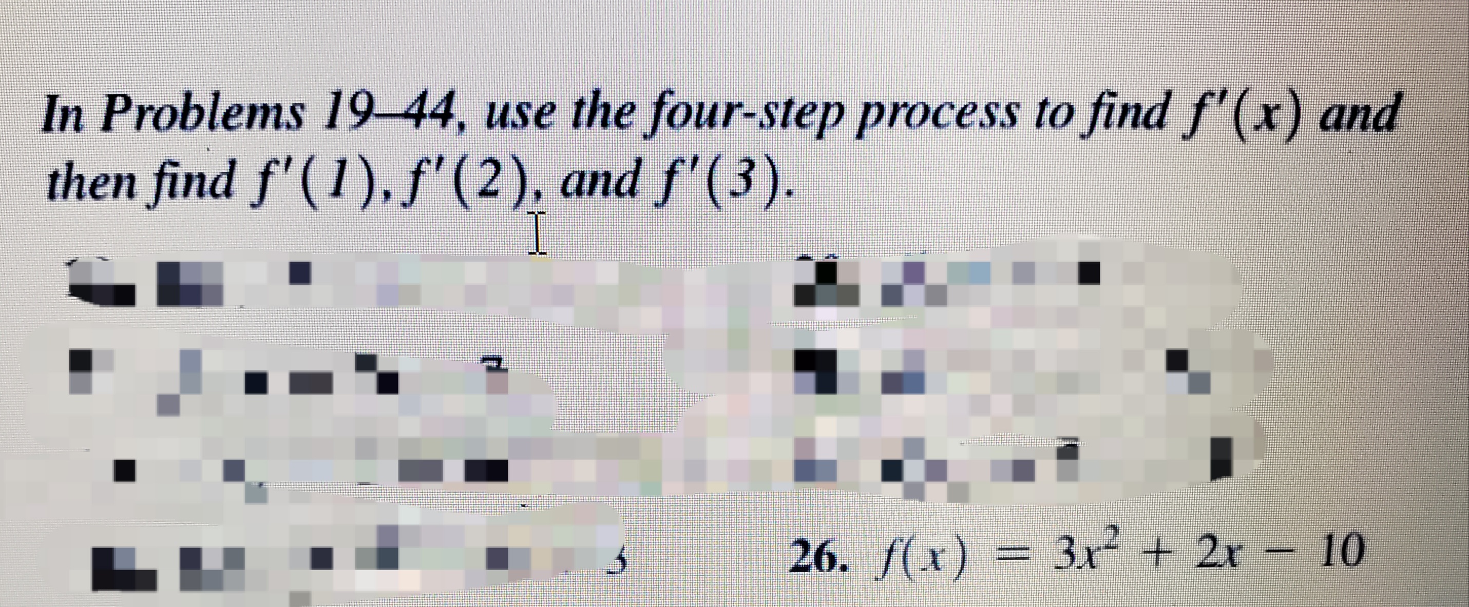 In Problems 1944, use the four-step process to find f? (x) and