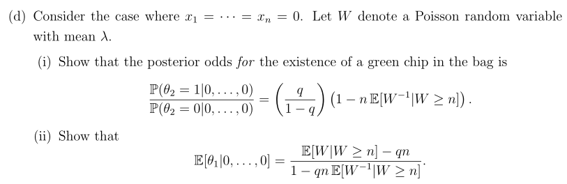 is a given constant. (a) Find the posterior distribution of A, its