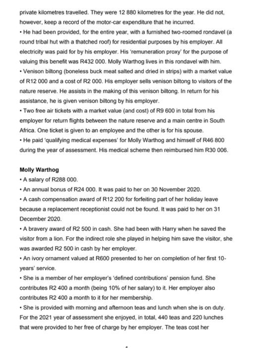 Nature Reserve in KwaZuluNatal. His wife, Molly Warthog, is employed by the