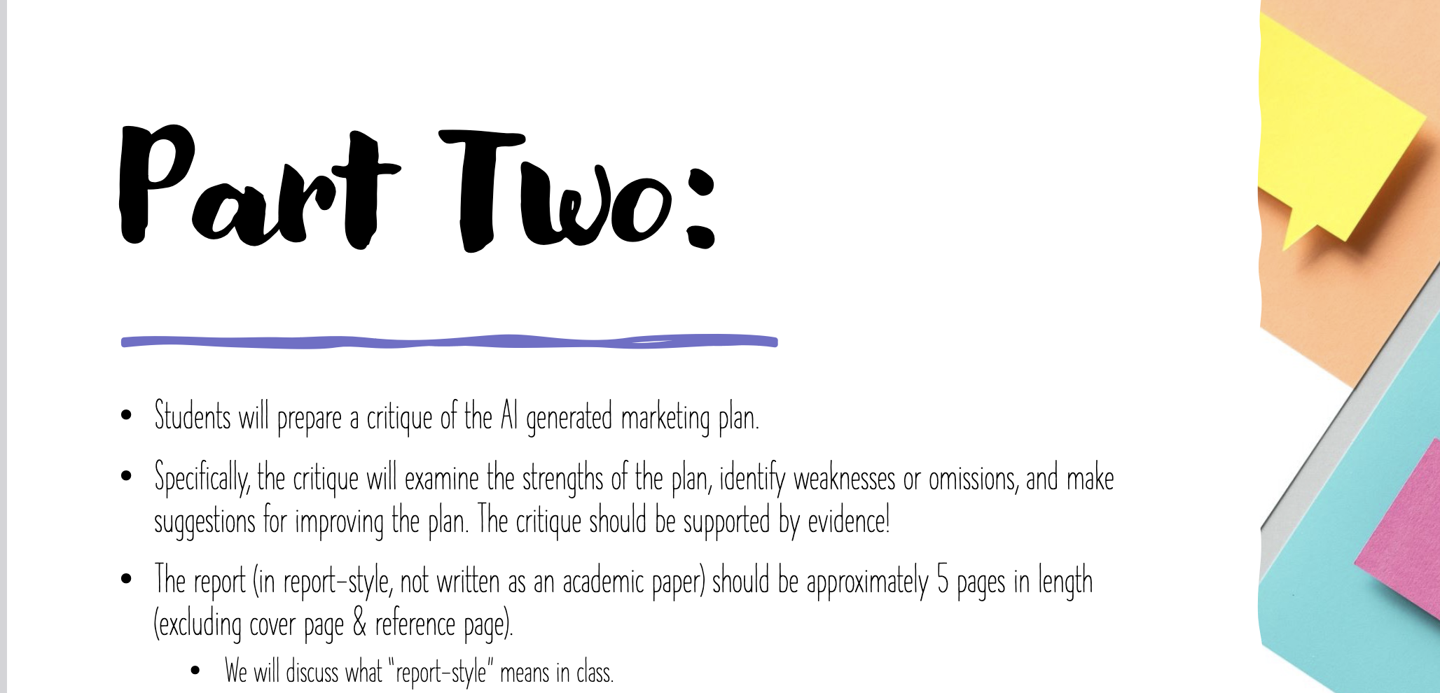 the best parts of the plan as well as the weaknesses. Finally,