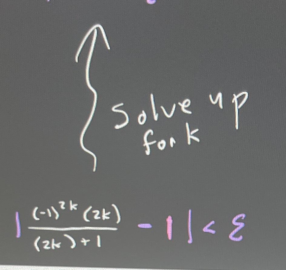 Solve up for k