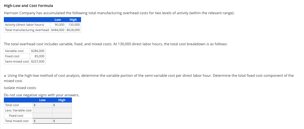 Can you please explain how to find this answer, thank you High-Low