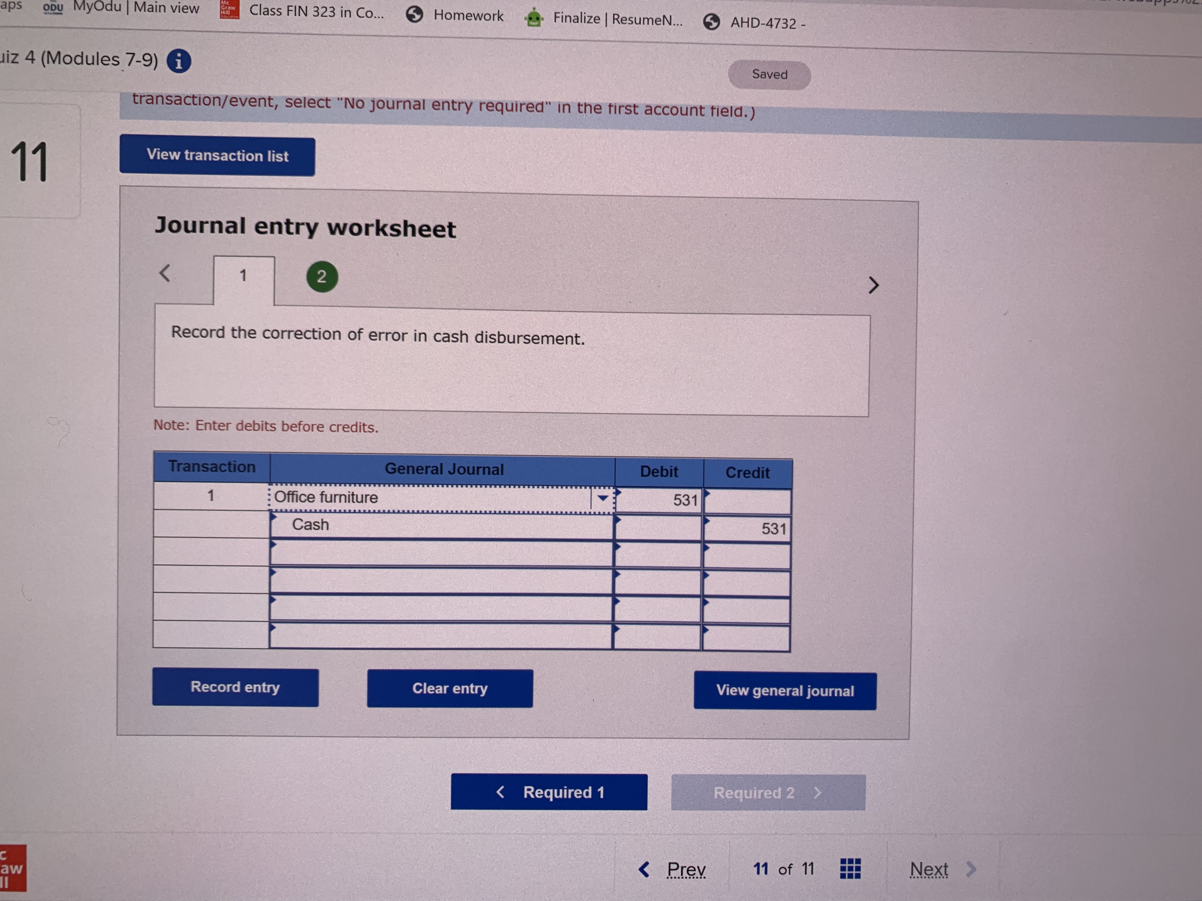 a bank statement along with canceled checks on the last day of
