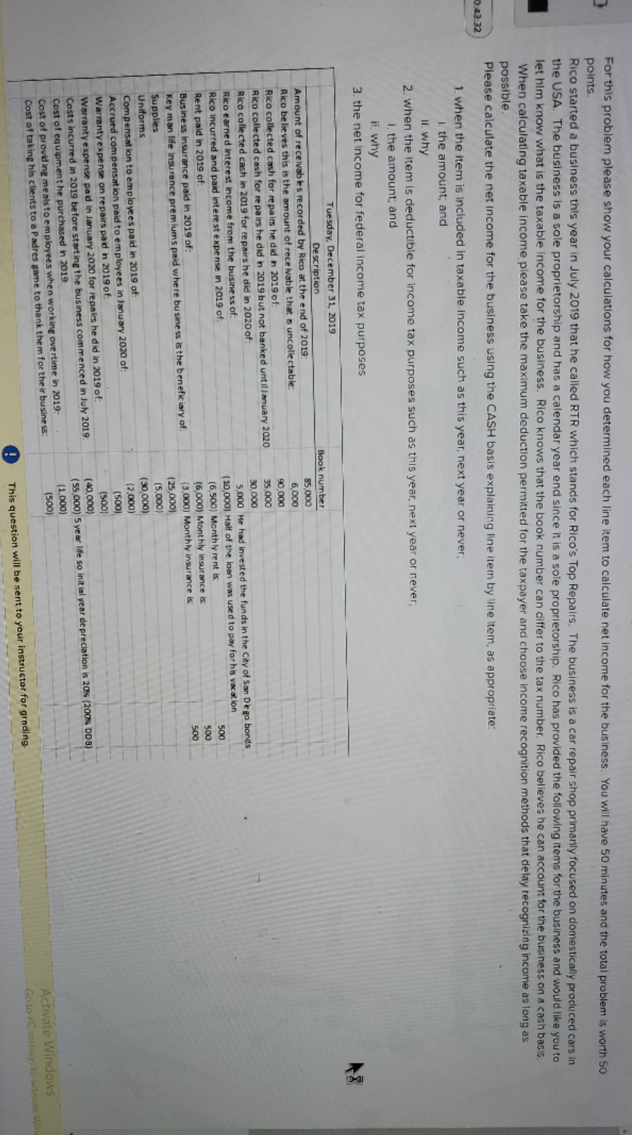 I NEED HELP ASAP points. For this problem please show your calculations