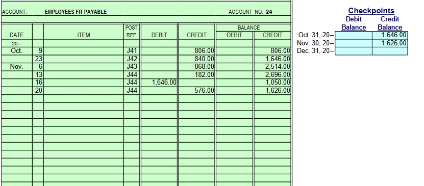 476.76 23 Payroll Cash 12 12 494.94 Cash 12,494.94JOURNAL Page 42 POST.