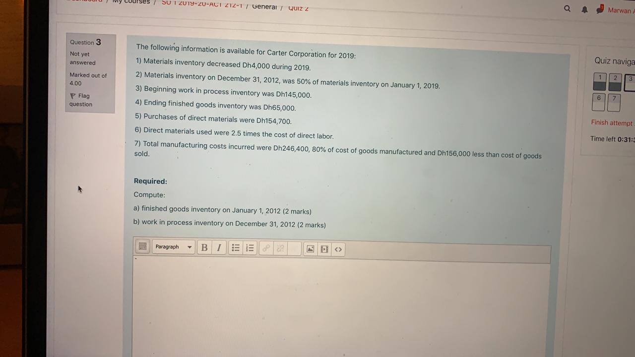 please solve fast Q Marwan SU I ZU19-20-ACI 212-1 / General /